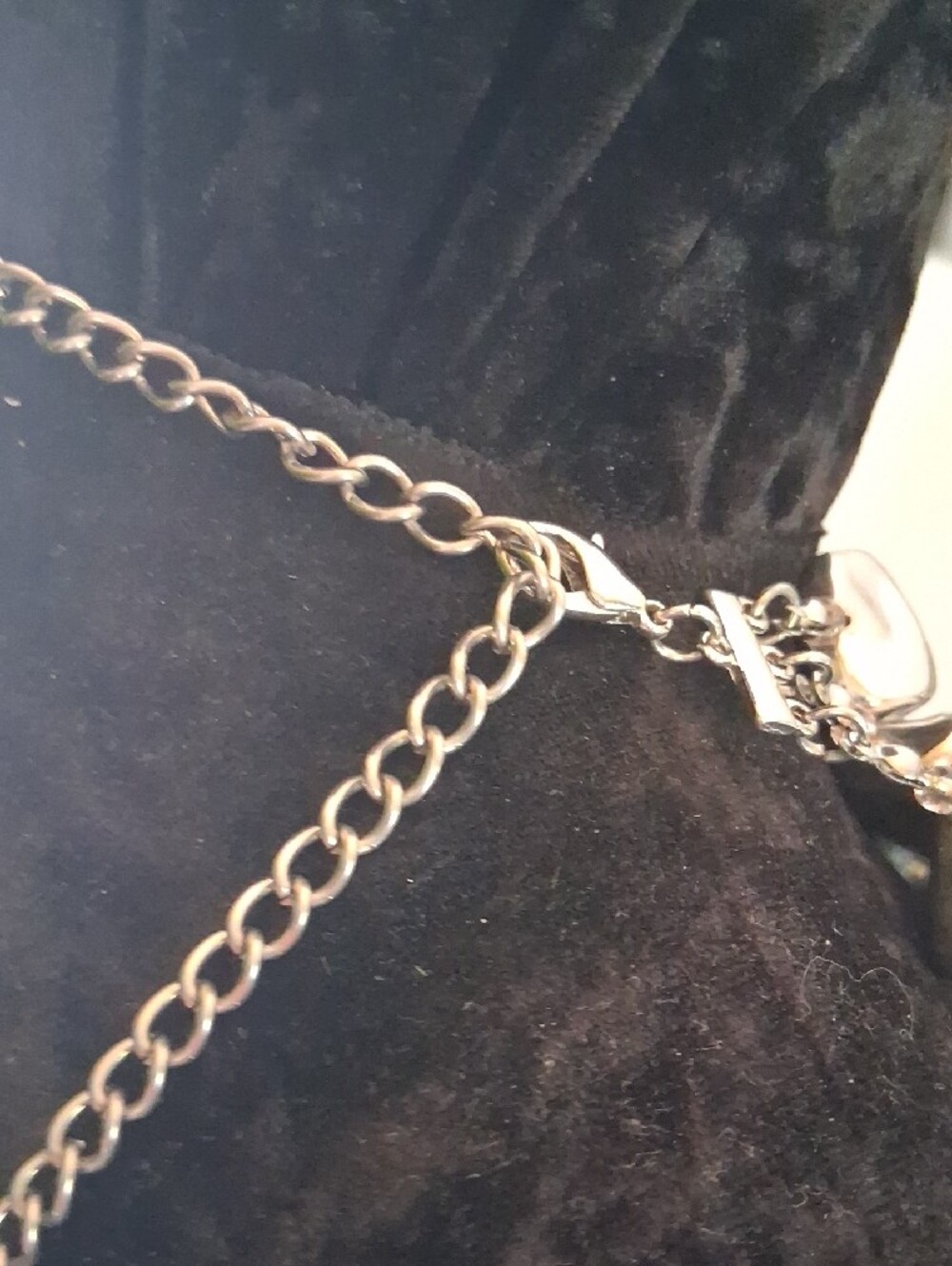 Chunky Royal Silver Multi-Strand Statement Necklace - Picture 8 of 10